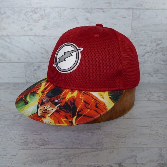 DC Comics The Flash Hat Two Tone Red Original Snapback Baseball Cap Adjustable - Picture 1 of 8